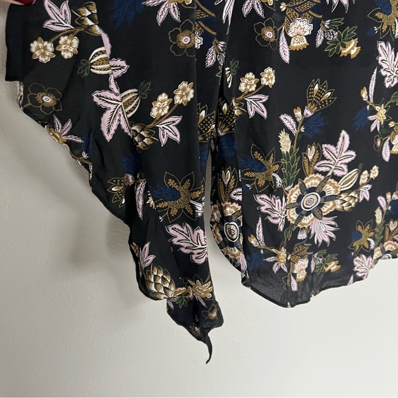 A.L.C. Floral Black Blouse - Picture 6 of 12